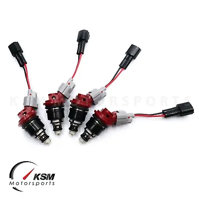 4 X 1200cc Side Feed Fuel Injectors For NISSAN NISMO SR20 S13 S14 S15 Fit JECS • $207