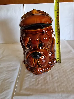 P & K Droopy Dog Glazed Ceramic Biscuit Barrel Cookie Jar - P&K Price Kensington • £25