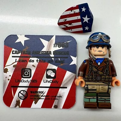 LIFEBRICK Custom Minifigure: CAPTAIN AMERICA (WWII Version Soldier) NEW SEALED! • £119.03