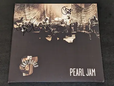 PEARL JAM STONE & MIKE Signed Autographed UNPLUGGED LP RECORD ALBUM BECKETT BAS • $683.85
