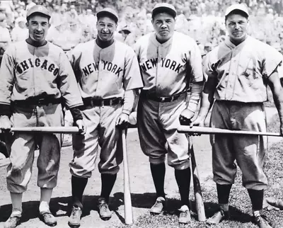 Babe Ruthlou Gehrigjimmie Foxxal Simmons 8x10 Photo 1933 All Star Game • $5.85
