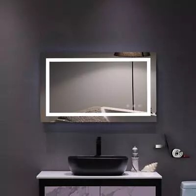 40 X24Inch LED Mirror Bathroom Vanity Mirror Wall Mounted Anti-Fog Makeup Mirror • $119.99