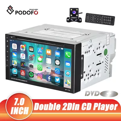 Doble 2 Din 7  Car Stereo DVD CD MP3 Player HD In Dash Bluetooth FM Radio+Camera • $105.89