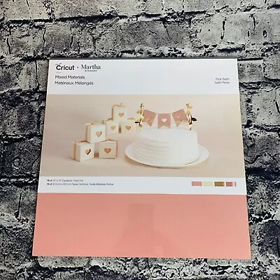 Cricut® Martha Stewart Pink Satin Mixed Materials Pack Of 18 Sheets Of 12 X12  • $13.59