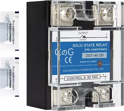 CG Solid State Relay SSR-40DD DC DC Input 3-32VDC To Output 5-240VDC 40A Single • $16.32