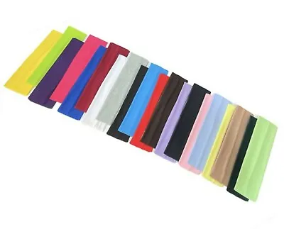 7 Cm Wide Headbands Plain Stretchy Soft Hair Band Unisex Kylie Headband Bandeaux • £3.15