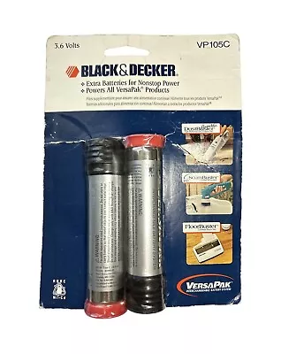 Original Black & Decker VersaPak 3.6V Battery 2 Pack VP105C New • $59.99