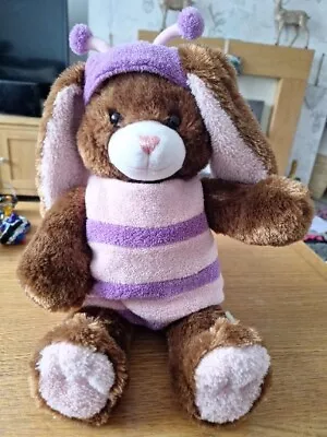 Build A Bear Brown Floppy Ear Bunny Rabbit Plush Stuffed Animal Easter Retired  • £14