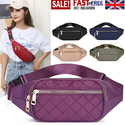 Waist Bum Bag Waterproof Women Men Fanny Pack Holiday Travel Money Belt Bag • £3.99