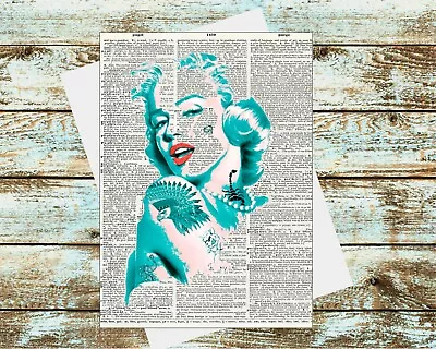 Set Of 6 Greeting Cards 5x7 3 Marilyn Monroe Tattooed • $14.95