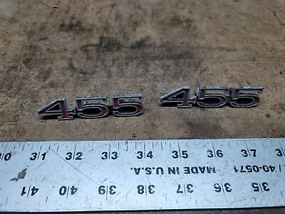 (2) 1970 1971 1972 70 71 72 Buick 455 Front Fender Emblem GS Riviera OEM • $69.97