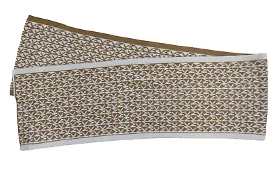 Michael Kors Knit Logo Scarf Reversible Women’s Multi Color Brown White • $22.49