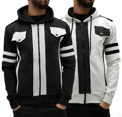 D-Rock Men's Designer Zip Up Hoodie Jacket Time Is Money New Urban Hip Hop Era • $140.60