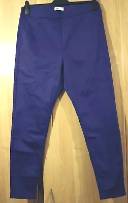 M & S Electric Blue Cotton Stretch High Rise Jeggings Size 22 Regular BNWT • £9.99