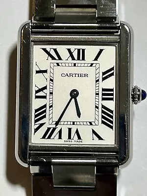 Cartier Tank Solo Silver Watch - W5200014 • $2000