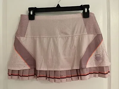 K-Swiss Women`s 12 Inch Pleat Tennis Skirt Plum Sz M • $19.99