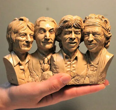 Rolling Stones Rock Bust Mick Jagger Keith Richards Charlie Watts Ronnie Wood Lp • $95