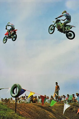 Jeff Stanton Motorcycle Cross Country Racer Star Wall Art Home - POSTER 20x30 • $23.99