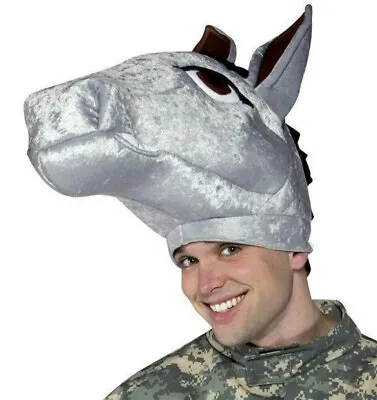 Mule Hat Democrat Donkey Head Piece Military Mascot Adult Army • $12.99