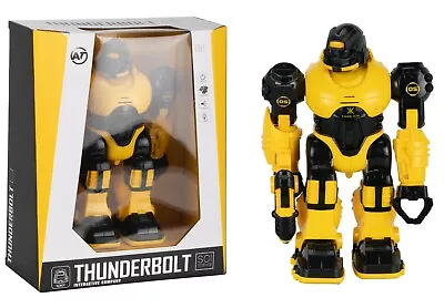 Thunderbolt Robot Walking Toy Lights And Sounds Kids Role Play Vehicle Toys Gift • £17.95