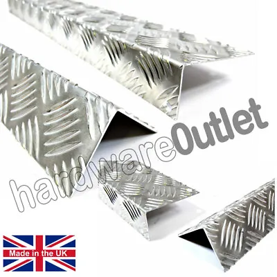 £9.05 • Buy Chequer Plate Angle 1.5 Mm Corner Protectors Step Repair Equal & Unequal Angles