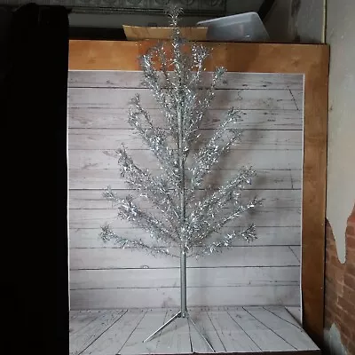 Vintage Aluminum Christmas Tree Sparkler Pom Pom 6' 40 Branches 6 Feet • $300
