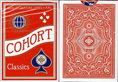 Cohort Red V2 Marked Playing Cards Poker Size Deck Cartamundi Custom Limited New • $10.99