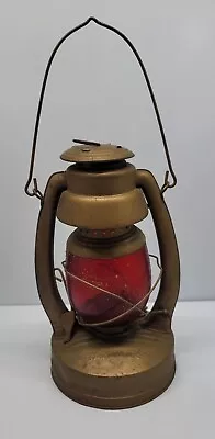 Vintage Gamble's Artisan Barn Lantern Light W/ Star On Bottom  RED Globe • $38.89