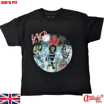 £13.95 • Buy Slayer Kids T Shirts-Official-5-12 Year Old Slayer T Shirts-Slayer Live Undead T
