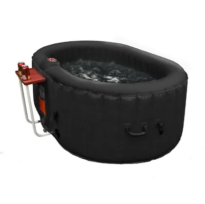 $468.94 • Buy Inflatable Hot Tub Spa 2 Person Bubble Massage Jets Black Oval W/ Cover And Tray