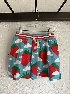 Mini Boden Girls Skort Strawberry Sky Mini Skirt W/ Built In Shorts Size 7-8Y • $24.99