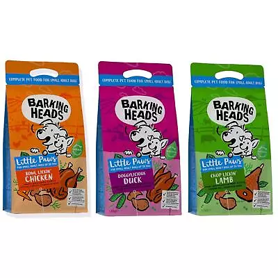 £21.58 • Buy Barking Heads Little Paws Small Breed Dry Dog Food Smaller Kibble Dual Protein