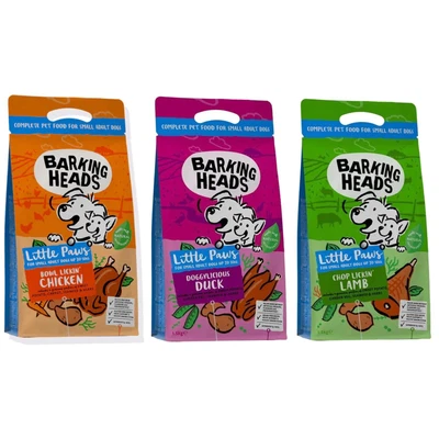 £21.58 • Buy Barking Heads Little Paws Small Breed Dry Dog Food Smaller Kibble Dual Protein