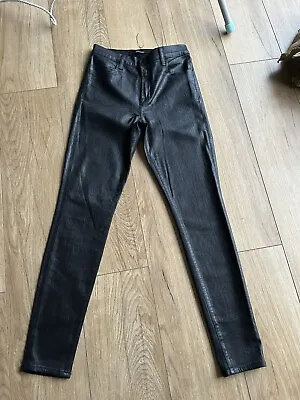 J Brand Maria High Rise Skinny Coated Leather Look Jeans W29 (D3224) • $74.08