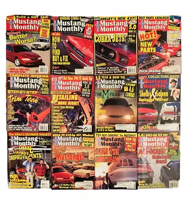 1997 Mustang Monthly CAR Magazines LOT 100% Complete Year - 12 Issues MUSCLE • $24.88