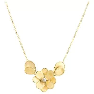 Marco Bicego Petali Small Flower Pendant With Leaves CB2437 B Y 02 • $2900