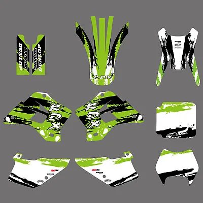 Team Graphics Decals Stickers For Kawasaki KDX 200 220 KDX200 KDX220 1995-2008 • $54.99