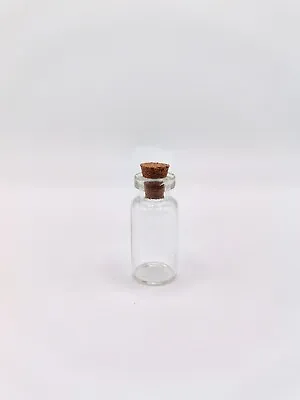 20pc 2mL Mini Clear Glass Vial W/ Cork Stopper DIY Art Crafts Storage Container • $8.99