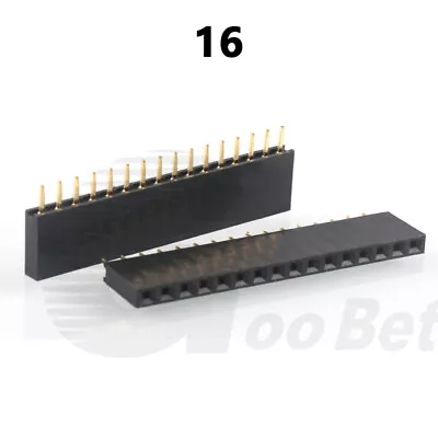 £1.67 • Buy 2.54mm 0.1  Pitch PCB Header Vertical Female Socket Connector Single Double Row