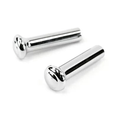 Pair Chrome Door Lock Knobs For 1968-1973 Ford Mustang • $9.99