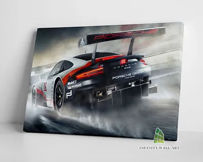 Porsche Racing Sports Car Canvas Art Wall Art Print Picture Framed Decor -E348 • £10.18