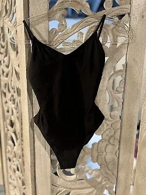 Woman J.CREW Black One Piece Bathing Suit Swim Size 4 Small Built In Bra  • $89