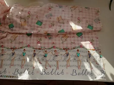 Vintage Ballerina Fabric 4+ Yds × 44  Cotton 1997 Blank Textile Inc. • $39.99