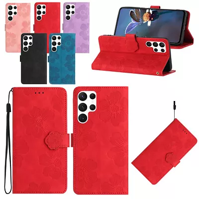 Leather Card Wallet Case Cover For Samsung Galaxy S23 S22 S21 S20 S10 S9 S8 S7 • $12.55