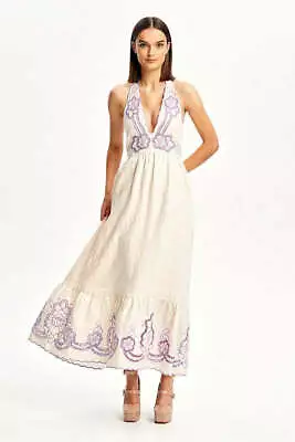 NEW ALICE MCCALL ALICE McCALL Womens Capri Dreams Midi Dress Creme Fraich • $349