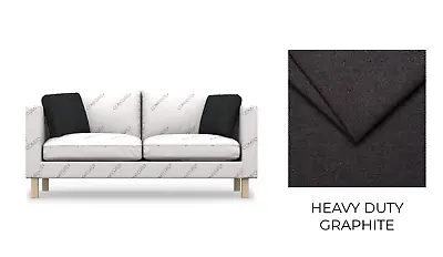 KARLSTAD IKEA Side Cushion Covers - Heavy Duty / Graphite • £37.20