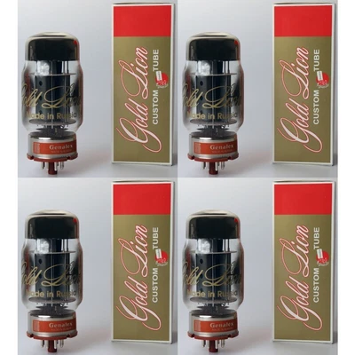 $660.50 • Buy Brand New Matched QUAD (4) Genalex Gold Lion Reissue KT88 / 6550 Vacuum Tubes
