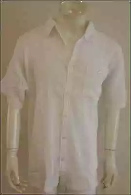 BNWT  Mens S/s White Cheese Cloth Shirtssize=M • $16.31