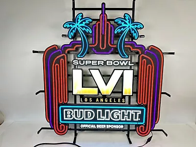 Super Bowl LVI 56 Bud Light Los Angeles LED Neon Sign Man Cave Game Room LA RAMS • $219.99