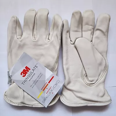 New Leather Work Gloves Men’s /Lined 3M Thinsulate / XL • $10.97